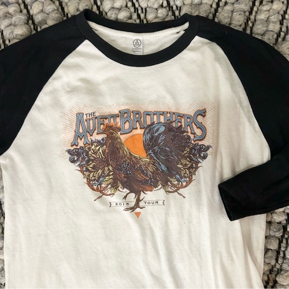The Avett Brothers 2015 Tour Raglan Tee - Picture 1 of 4